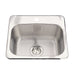 Kindred Utility Collection Drop-In Single Bowl 19.13 x 17 in Stainless Steel Kitchen Sink - 1-Hole