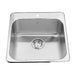 Kindred Steel Queen QSL2020-8 Drop-In Single Bowl 20 x 20.5 in Stainless Steel Kitchen Sink - 1-Hole