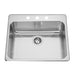 Kindred Steel Queen Drop-In Single Bowl 25.25 x 22 in Stainless Steel Kitchen Sink - 3-Hole