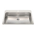 Kindred Steel Queen Drop-In Single Bowl 33.38 x 22 in Stainless Steel Kitchen Sink - 1-Hole