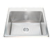 Kindred Utility Collection QSLF2020-10 Dual Mount Single Bowl 20.13 x 20.56 in Stainless Steel Kitchen Sink - 1-Hole