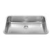 Kindred Steel Queen QSUA1933-8N Undermount Single Bowl 32.75 x 18.75 in Stainless Steel Kitchen Sink - Satin Finished Bowl with Silk Finished Rim