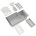 ROHL RGKKIT3016 Culinario 35" Single Bowl Stainless Steel Kitchen Sink With Accessories