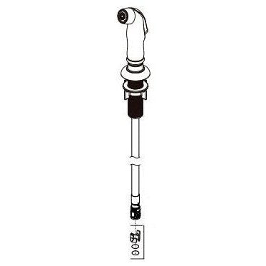 Delta RP103754 Side Spray and Hose Assembly w/ Support