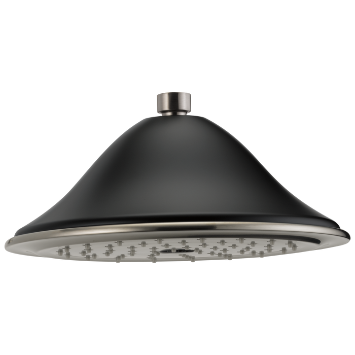 Brizo Brizo Traditional RP52090NKBL 9 3/8" Single-Function Round Raincan Shower Head - Luxe Nickel /Matte Black