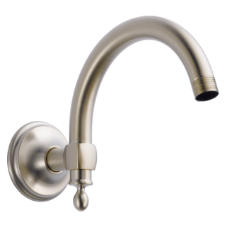Brizo Universal Showering: 10" Classic Wall Mount Shower Arm And Flange