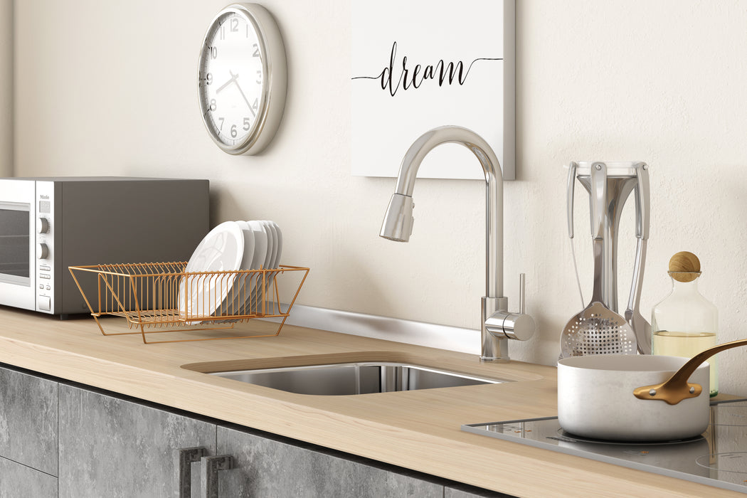 Kindred Reginox RSU1820-7N Undermount Single Bowl 19.75 x 17.75 in Stainless Steel Kitchen Sink - Linear brushed Bowl with Silk Finished Rim