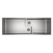 ROHL RUW4916SB Culinario 50" Double Bowl Stainless Steel Chef/Work Station Sink in Brushed Stainless Steel