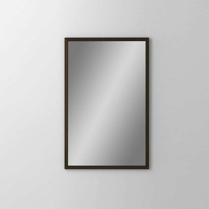 Main Line 19-1/4" x 30" x 6" rosemont framed cabinet in classic gray interior and brushed bronze finish with reversible hinge (non-handed)