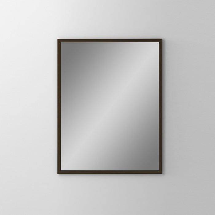 Main Line 23-1/4" x 30" x 6" rosemont framed cabinet in classic gray interior and brushed bronze finish with left hinge and electric option