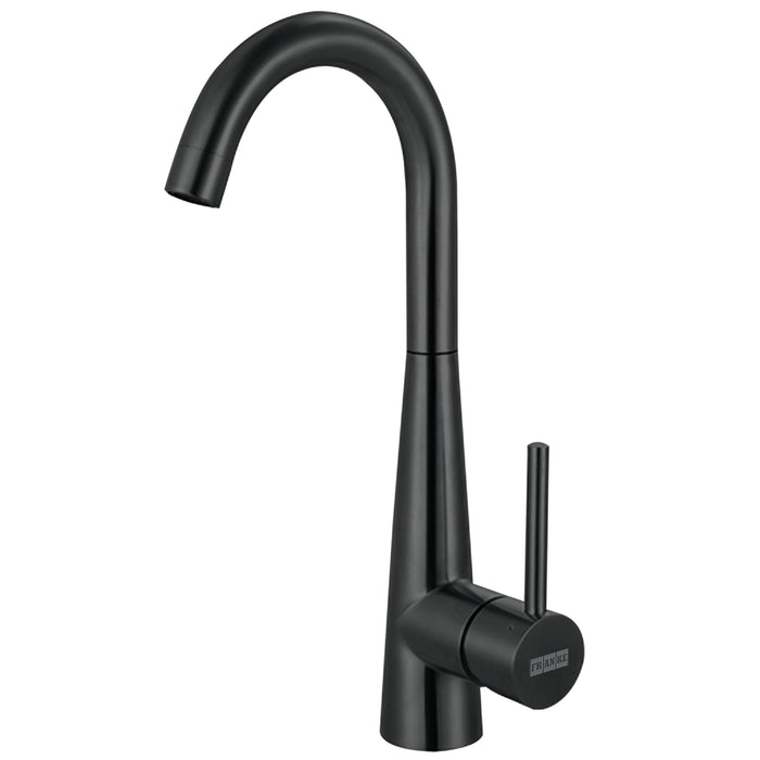 Franke Steel Single Handle Swivel Spout Kitchen Prep / Bar Faucet - Industrial Black