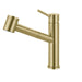 Franke Steel Single Handle Pull-Out Kitchen Faucet - Gold