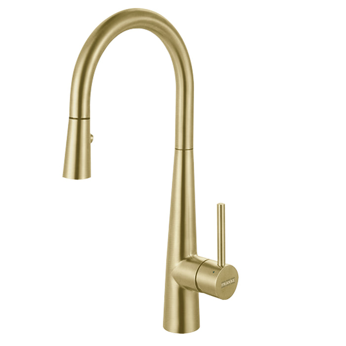 Franke Steel STL-PR Single Handle Pull-Down Kitchen Faucet - Gold