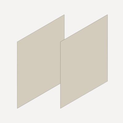 Robern Cartesian & Profiles Side Kit, 22-1/2" H x 21" D
