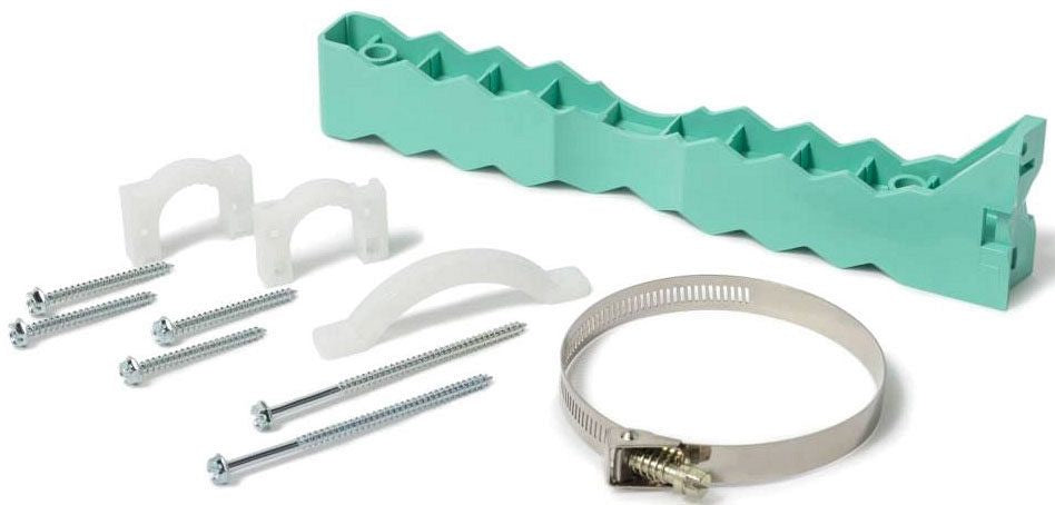 Sioux Chief 570-22 Pipe Titan Bracket Kit | Includes: Bracket, Clamp, (2) Straps, & 5" Stainless Steel Sanp-Lock Band