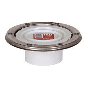 Sioux Chief 886-PTMS 3" PVC Street Knockout Closet Flange with Stainless Steel Ring