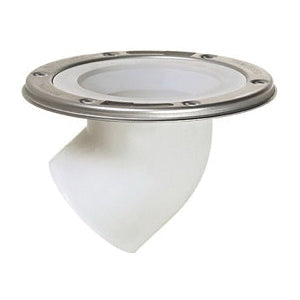 Sioux Chief 889-45PM DropKick 45 Deg Offset Closet Flange, DropKick Collection, 3 in ID, 7 in OD, PVC