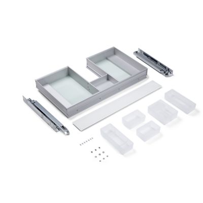 Robern Cartesian Drawer Insert, 28-3/16" x 3-3/4" x 15-3/8", Plumbing Drawer, Use in 30" Drawer