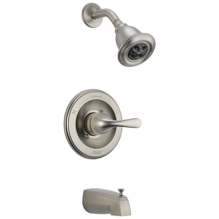 Delta T13420-SSH2OT Classic 5" Monitor 13 Series H2Okinetic Tub and Shower Trim in Stainless