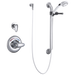 Delta T13H302 Commercial Universal Dual Shower Trim, Diverter, Hand Shower, and Grab Bar