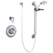 Delta T13H303 Commercial Universal Dual Shower Trim, Diverter, Hand Shower, and Grab Bar