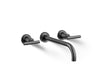 KOHLER Purist Wall-mount bathroom sink faucet trim with Lever handles, 1.2 gpm