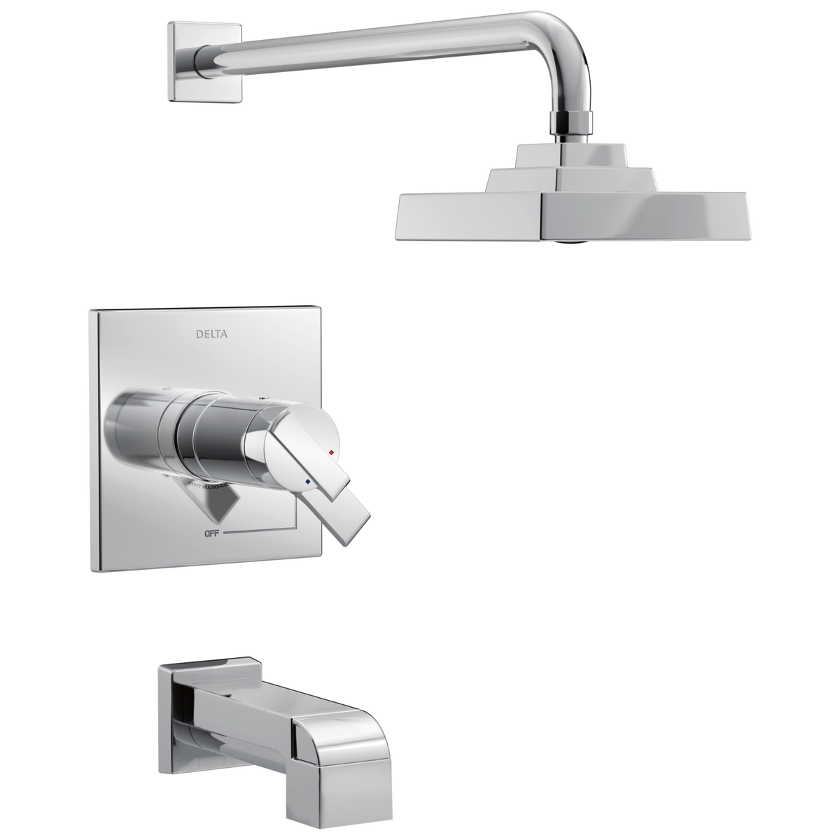 Delta Ara T17T467 TempAssure 17T Series H2Okinetic Tub & Shower Trim ...