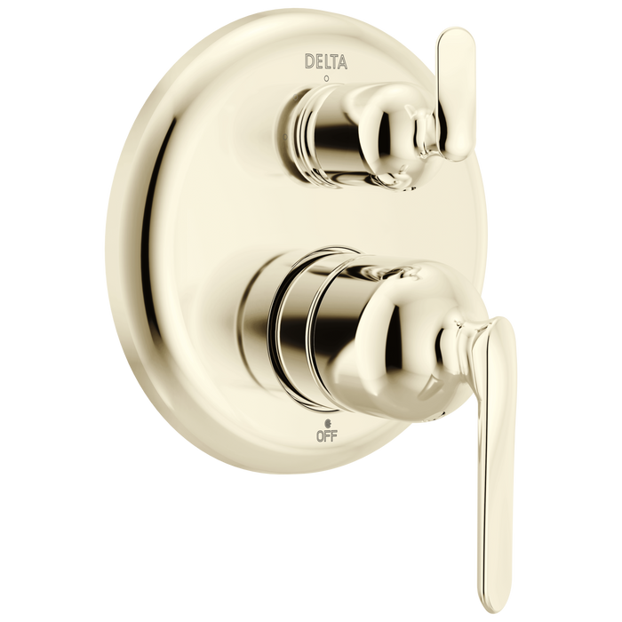 Delta Bonacci T24845 14 Series 3-Setting Integrated Diverter Trim - Lumicoat Polished Nickel
