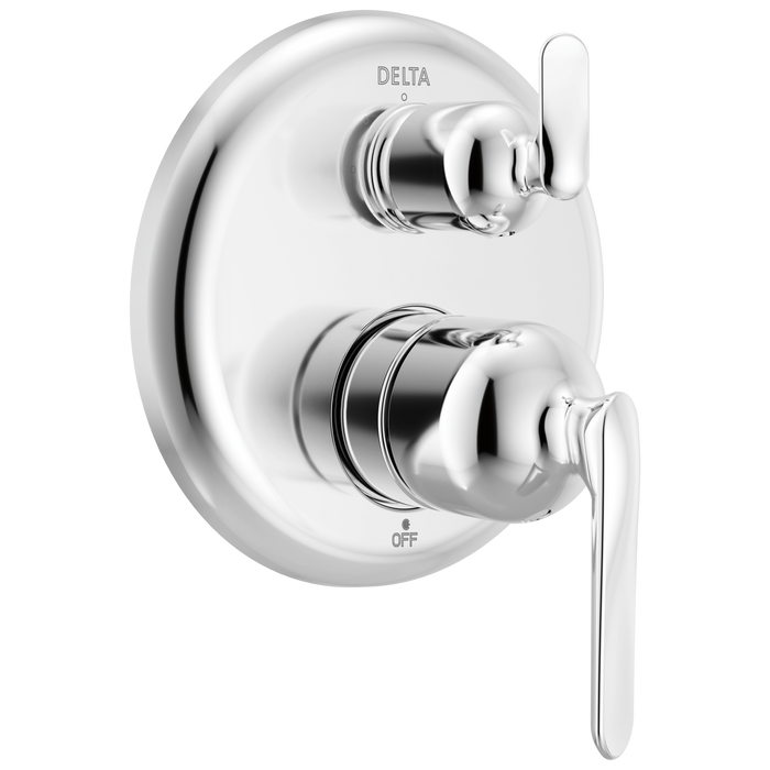 Delta Bonacci T24845 14 Series 3-Setting Integrated Diverter Trim - Lumicoat Chrome