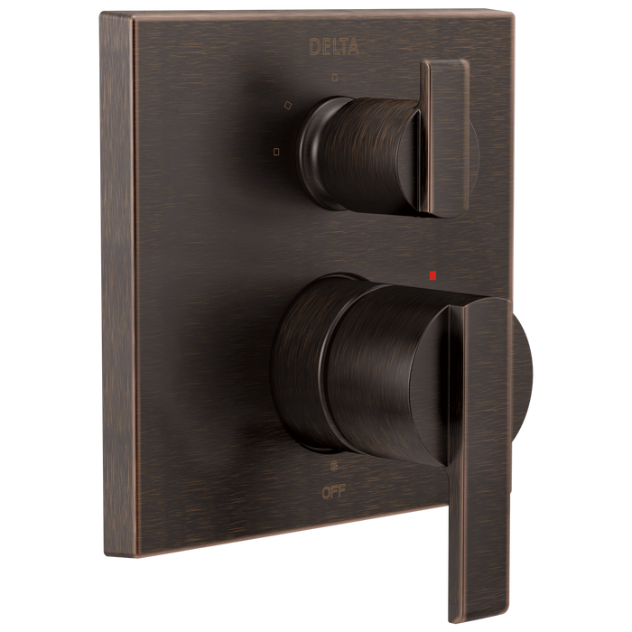 Delta T24867 Ara Angular Modern Monitor 14 Series Valve Trim with 3-Setting Integrated Diverter