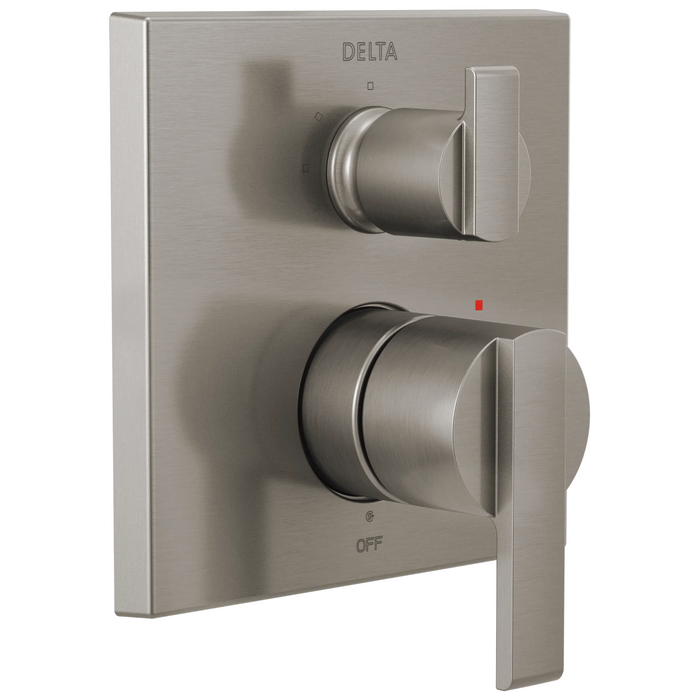 Angular Modern Monitor 14 Series Valve Trim with 3-Setting Integrated Diverter