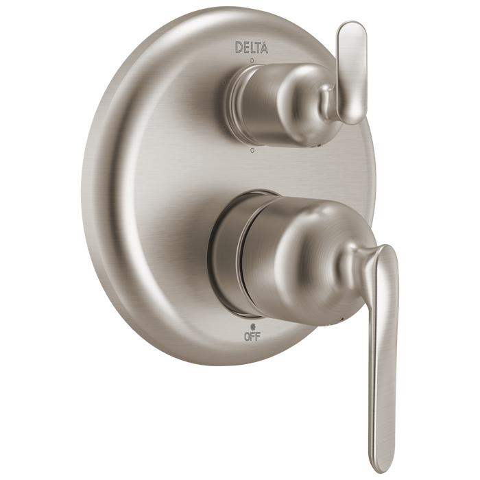 Delta Bonacci T24945 14 Series 6-Setting Integrated Diverter Trim - Lumicoat Stainless