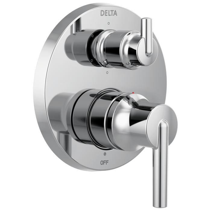 Delta T24959 Trinsic Contemporary Two Handle Monitor 14 Series Valve Trim with 6-Setting Integrated Diverter