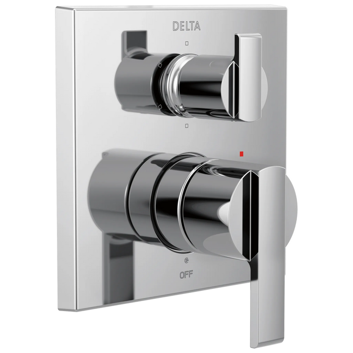 Angular Modern Monitor 14 Series Valve Trim with 6-Setting Integrated Diverter
