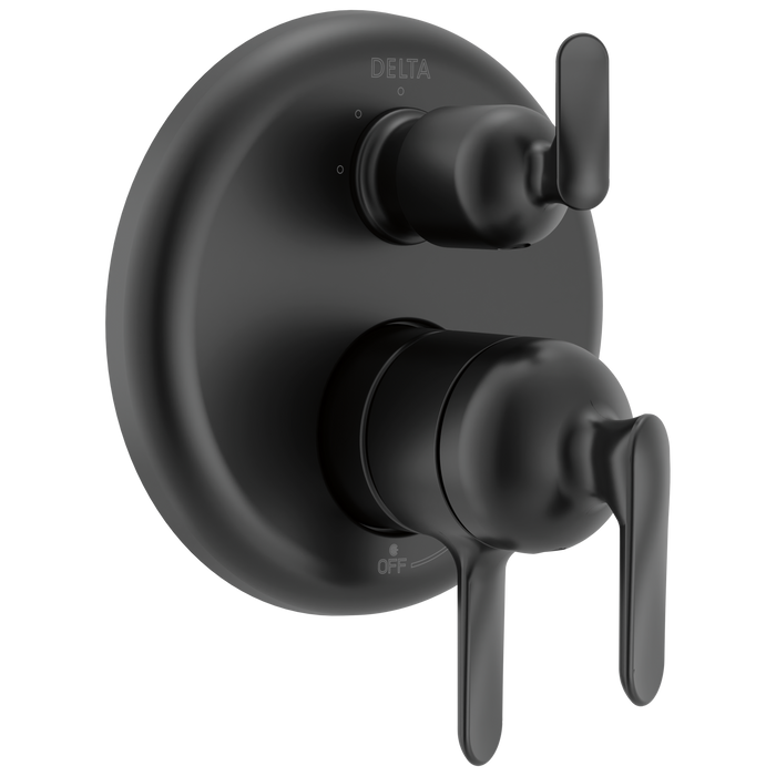 Delta Bonacci T27845 17 Series 3-Setting Integrated Diverter Trim - Matte Black