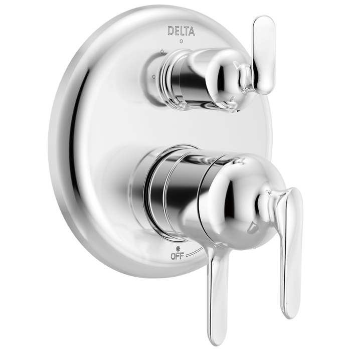 Delta Bonacci T27845 17 Series 3-Setting Integrated Diverter Trim - Lumicoat Chrome