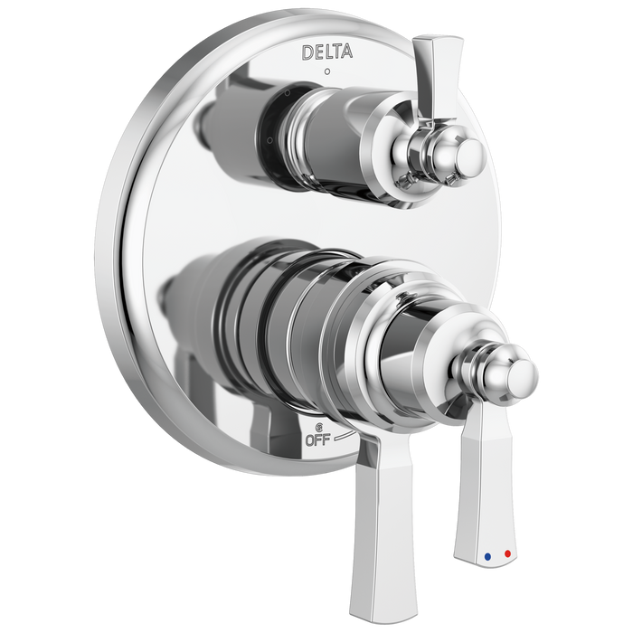 Delta Delta Dorval™: Traditional 2-Handle Monitor 17 Series Valve Trim with 3 Setting Diverter
