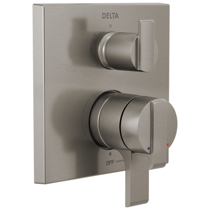 Angular Modern Monitor 17 Series Valve Trim with 3-Setting Integrated Diverter