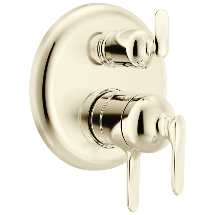 Delta Bonacci T27945 17 Series 6-Setting Integrated Diverter Trim - Lumicoat Polished Nickel