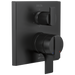 Delta Delta Ara: Angular Modern Monitor 17 Series Valve Trim with 6-Setting Integrated Diverter