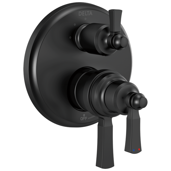 Delta Delta Dorval™: Traditional 2-Handle Monitor 17T Series Valve Trim with 3 Setting Diverter