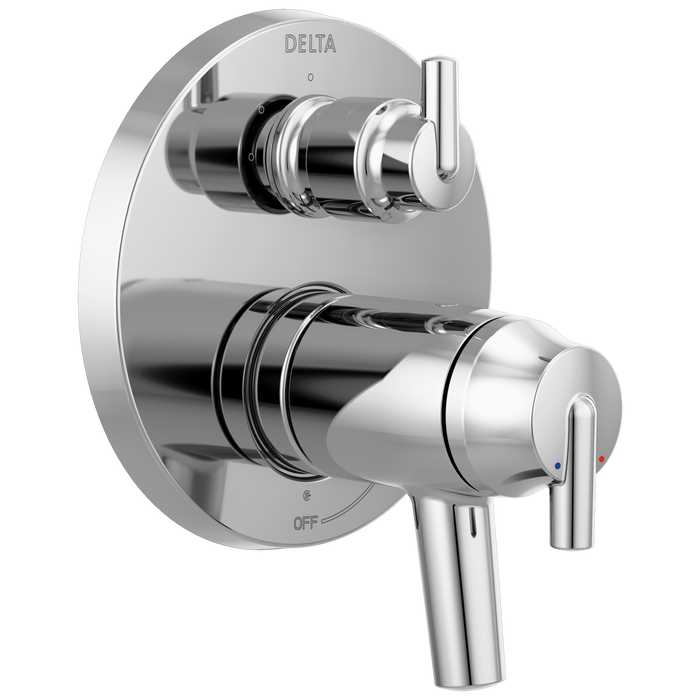 Delta T27T859 Trinsic Contemporary Two Handle Tempassure 17T Series Valve Trim with 3-Setting Integrated Diverter
