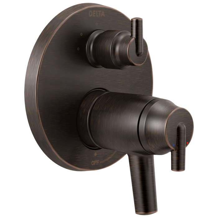 Delta T27T859 Trinsic Contemporary Two Handle Tempassure 17T Series Valve Trim with 3-Setting Integrated Diverter