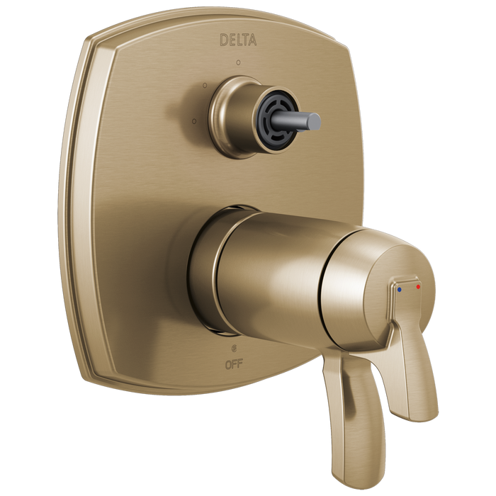 Delta T27T876-LHP Stryke 17 Thermostatic Integrated Diverter Trim with Less Diverter Handle