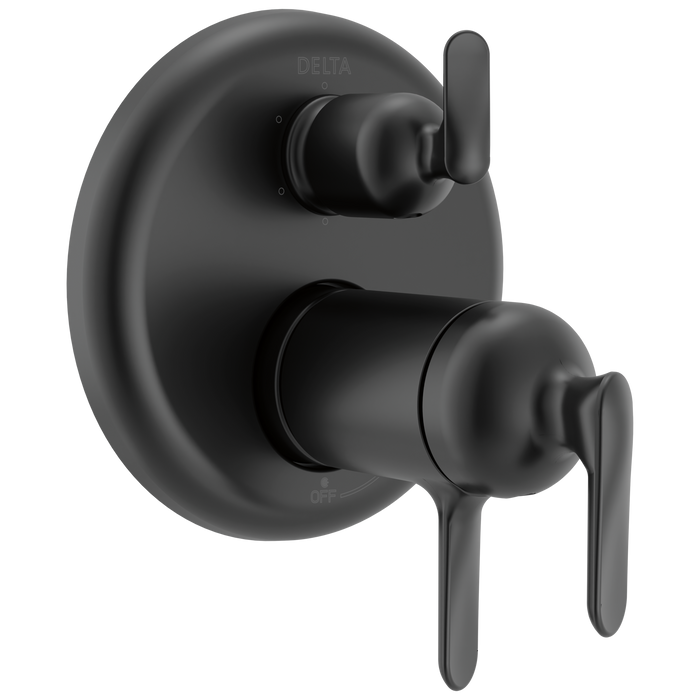 Delta Bonacci T27T945 17T Series 6-Setting Integrated Diverter Trim - Matte Black