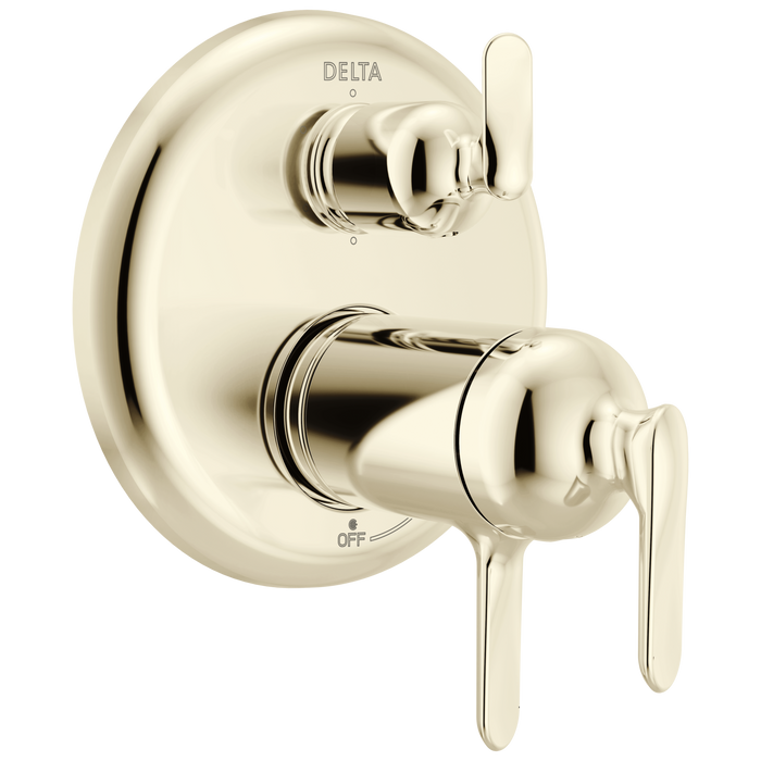 Delta Bonacci T27T945 17T Series 6-Setting Integrated Diverter Trim - Lumicoat Polished Nickel