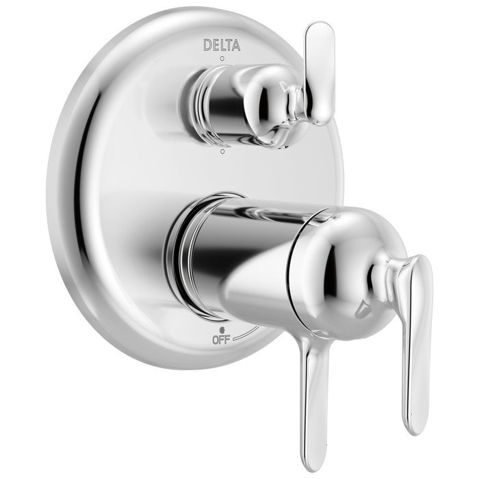 Delta Bonacci T27T945 17T Series 6-Setting Integrated Diverter Trim - Lumicoat Chrome