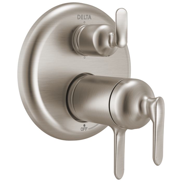 Delta Bonacci T27T945 17T Series 6-Setting Integrated Diverter Trim - Lumicoat Stainless