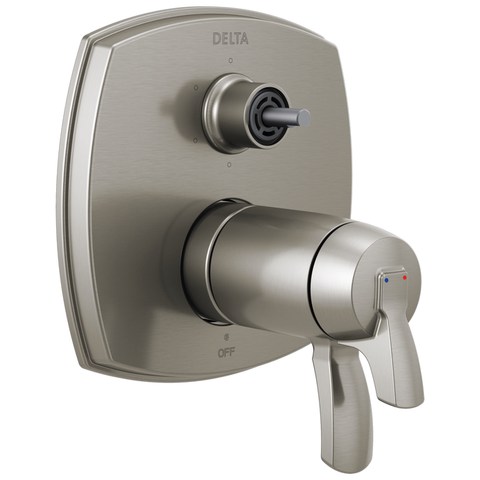 Delta T27T976-LHP Stryke 17 Thermostatic Integrated Diverter Trim with Six Function Diverter Less Diverter Handle