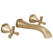 Delta Stryke T35766LF Two Handle Wall Mount Bathroom Faucet Trim - Lumicoat Champagne Bronze
